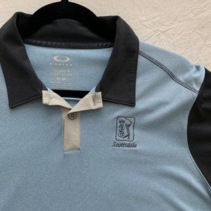 Oakley Light Blue and Navy TPC Golf Polo
